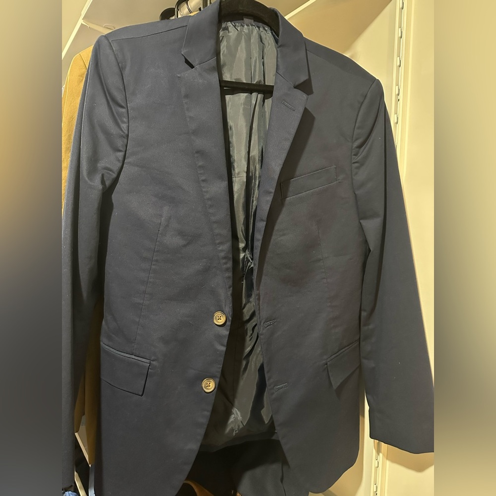 Slim-fit J Crew Thompson Suit Jacket and Pants in flex chino